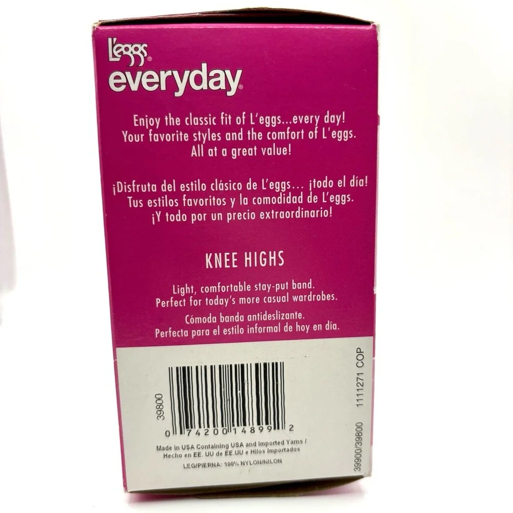 NEW NOS 10-pair Pack L'eggs Everyday Knee Highs Stockings Suntan NIB Career 2009